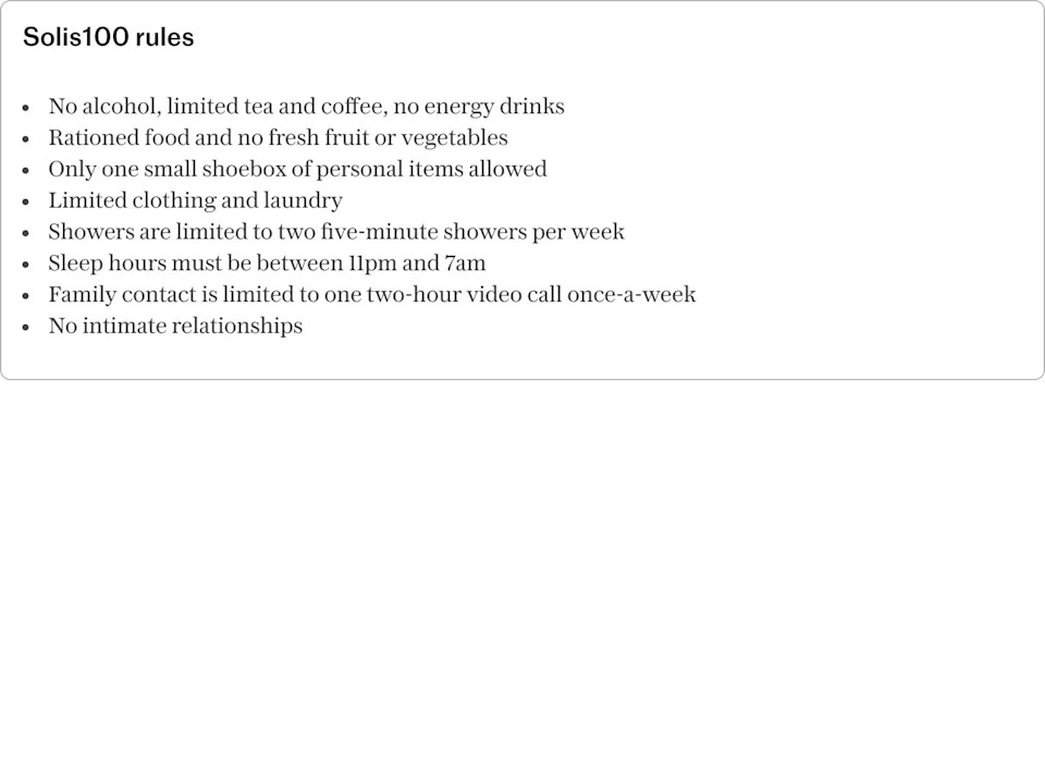 Solis100 rules