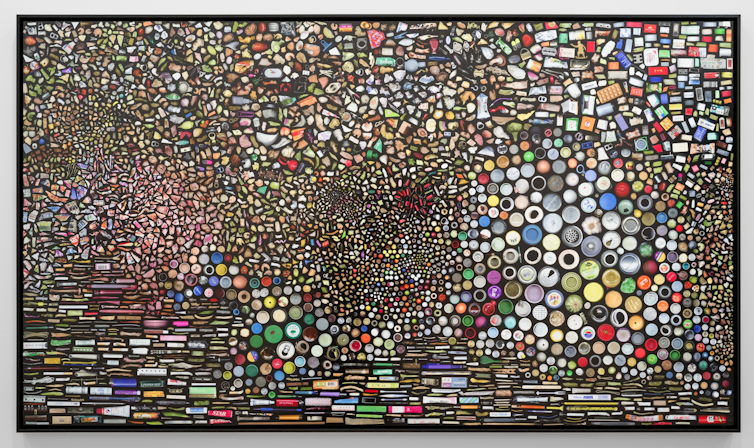 A photograph of various items from above.