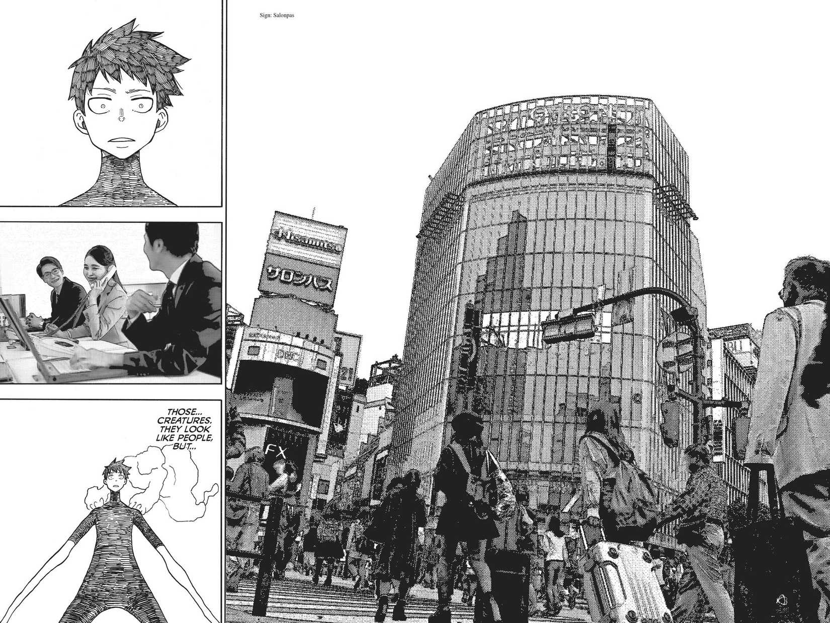 Shinra visits the world before the Cataclysm in Fire Force