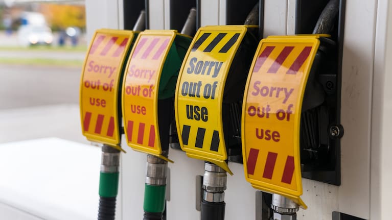 Unavailable fuel pumps.