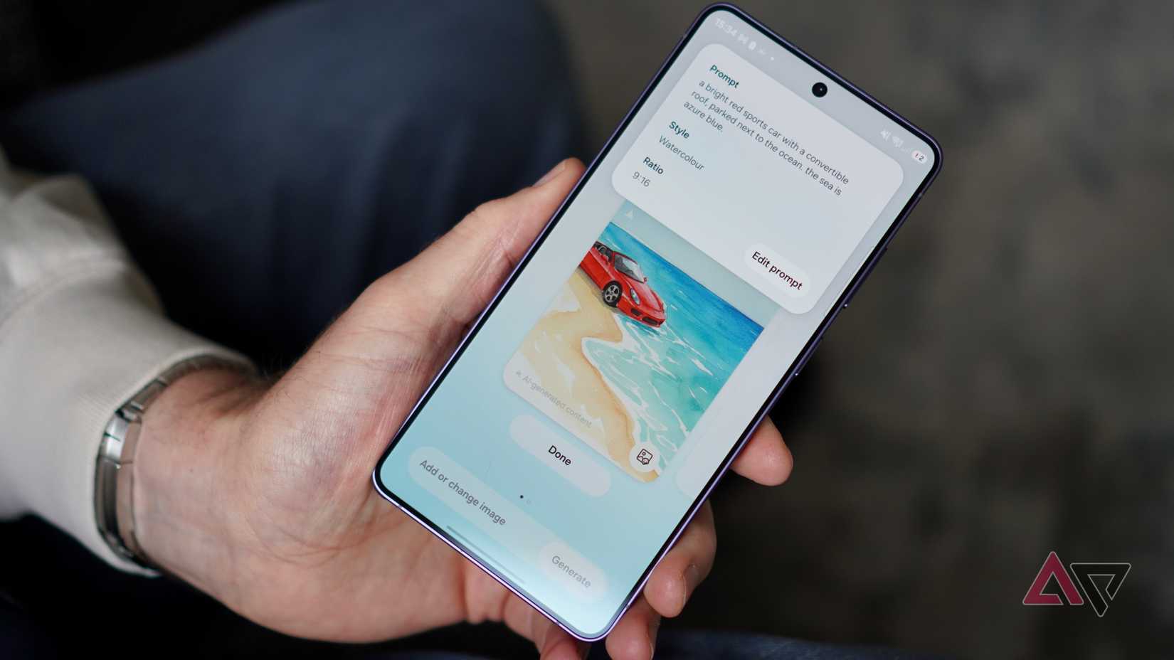 AI wallpaper generation on the Samsung Galaxy S26 Ultra
