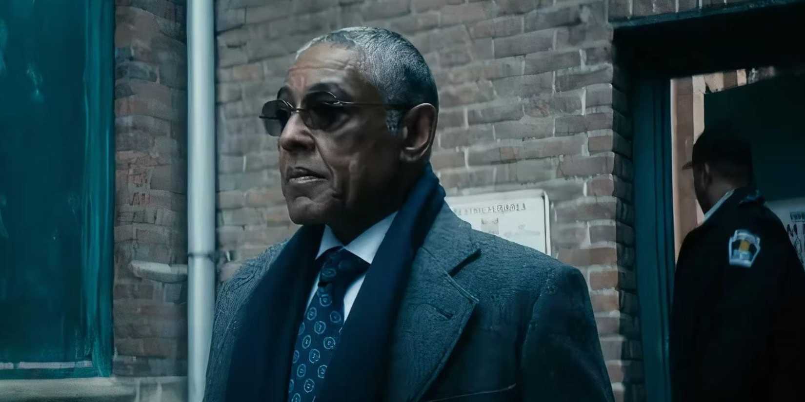 Giancarlo Esposito's Stan Edgar walking in The Boys