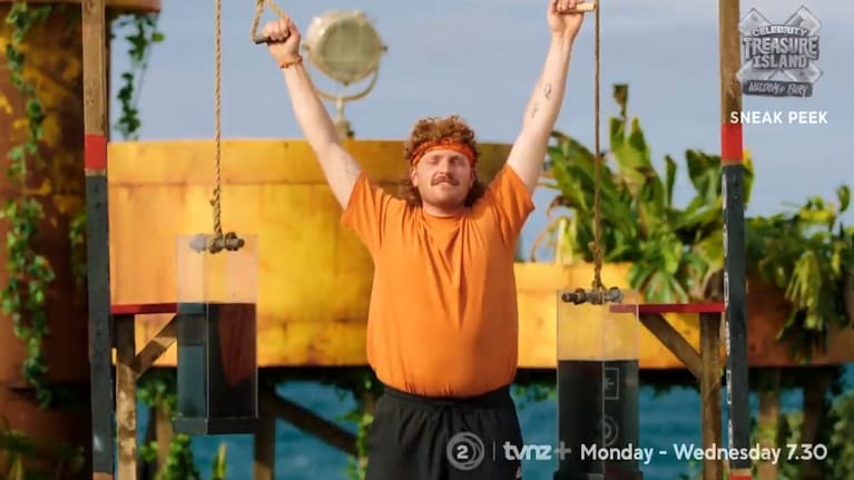 Hanging suspended on a remote island? Only on Celebrity Treasure Island.