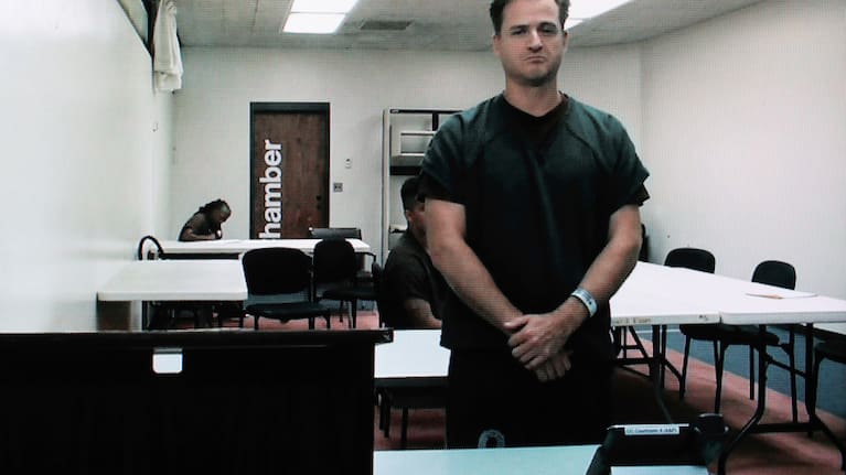 Hawaii doctor Gerhardt Konig appears before a judge via video during an arraignment hearing after being indicted on allegation of attempting to kill his wife, April 7, 2025, in Honolulu.