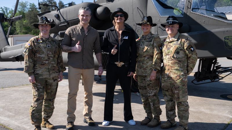 Hegseth and Kid Rock went ‘for a ride’ with Army helicopter pilots weeks after previous Apache incident sparked criticism