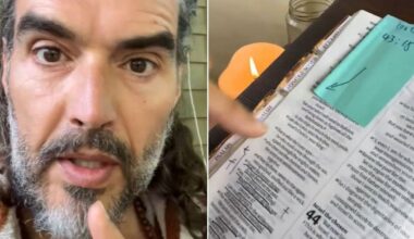 Russell Brand finds Bible verse he read in court after 'dire' Piers Morgan appearance