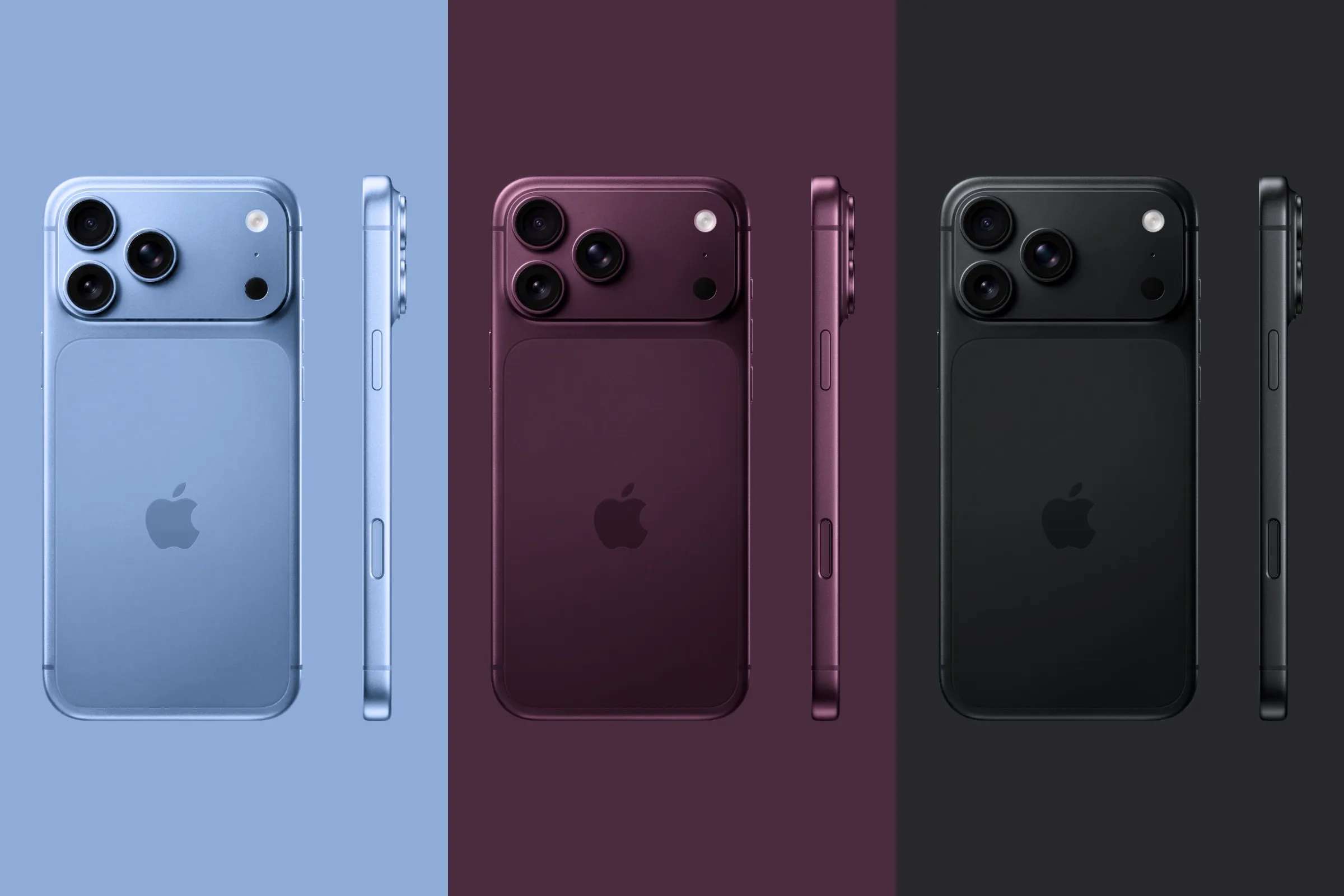 The three most likely colors of the iPhone 18 Pro. | Image by Macworld - The iPhone 18 Pro colors have leaked, and one of them is stealing the show