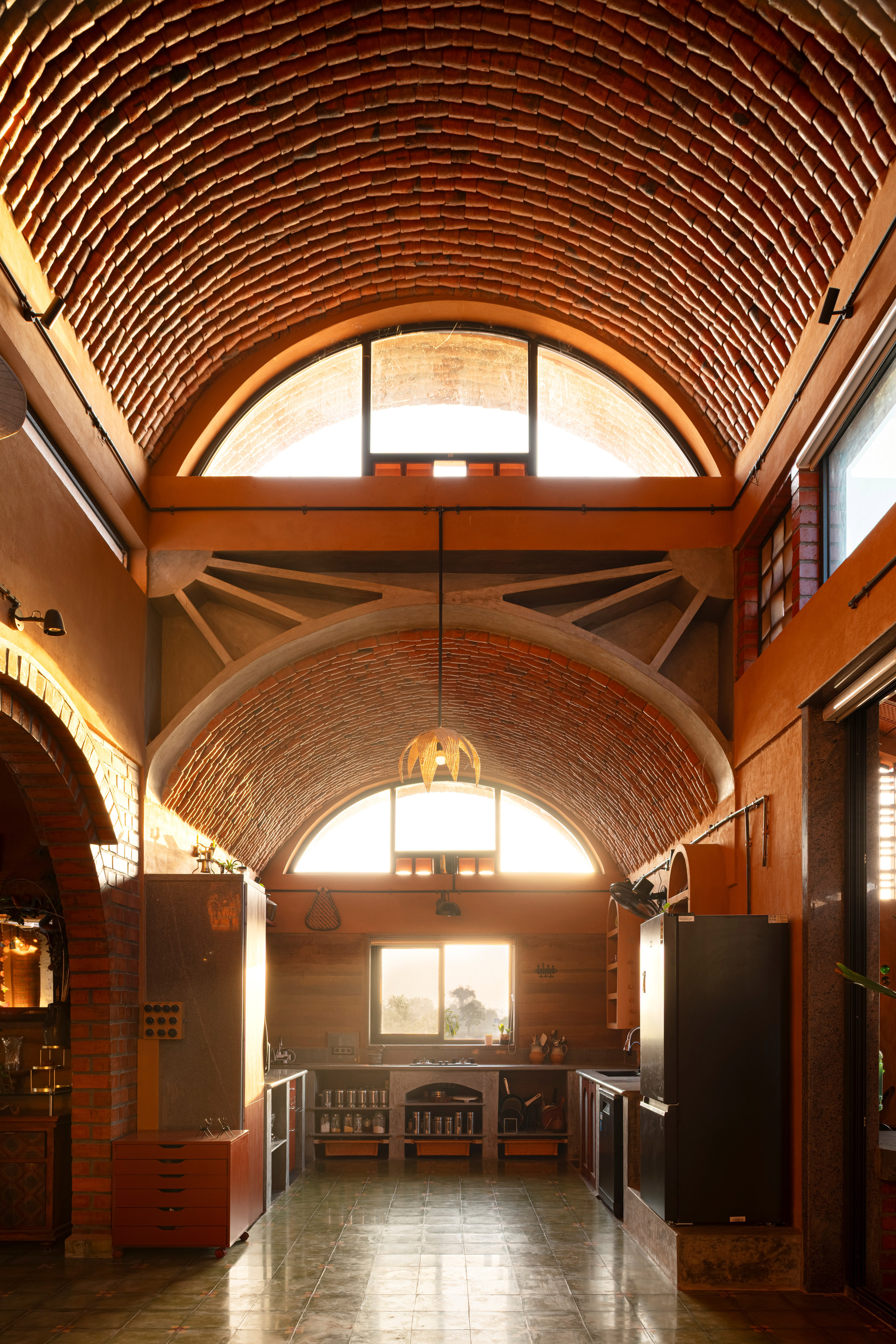 Kitchen interior at Aurva Illam by Iki Builds