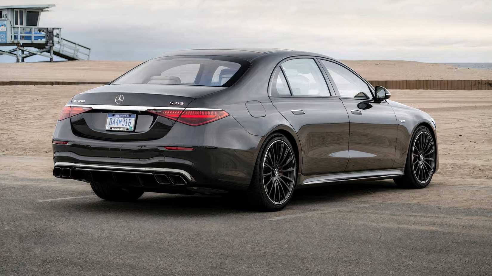 2025 Mercedes-AMG S 63 E PERFORMANCE in black parked