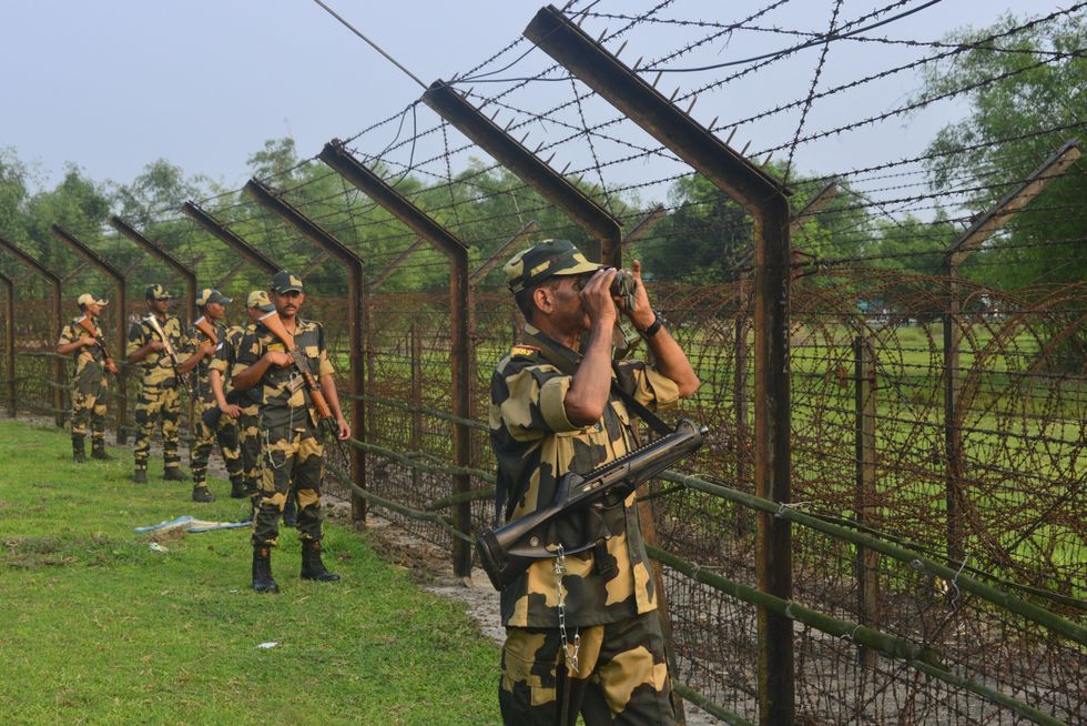 India border with Bangladesh
