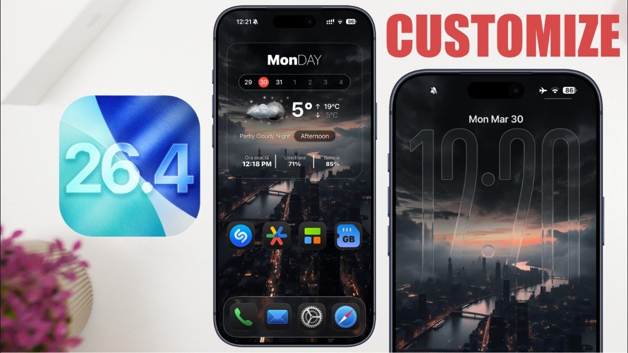 Featured image for iOS 26.4 - CUSTOMIZE The New Lock Screen & Home Screen !
