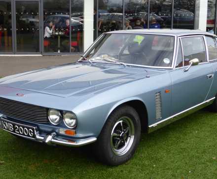 1966-1976 Jensen Interceptor Blue Front Angled View