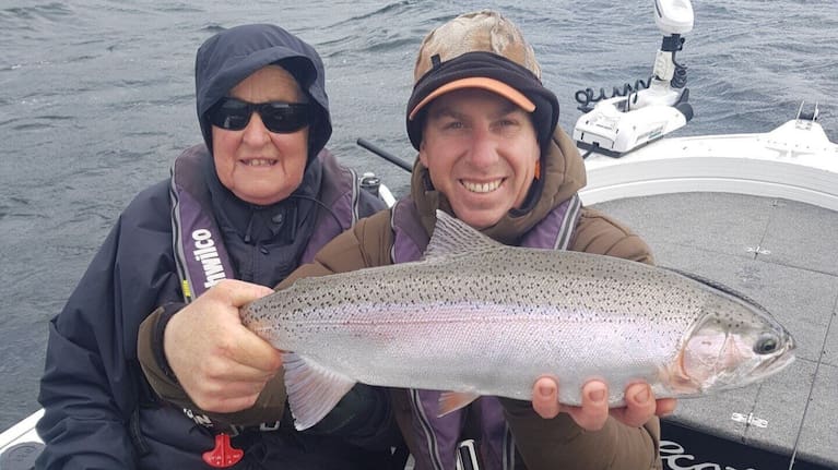Rotorua Trout Guide, Julian Danby (right) says he may need to consider abandoning the impacted lakes.