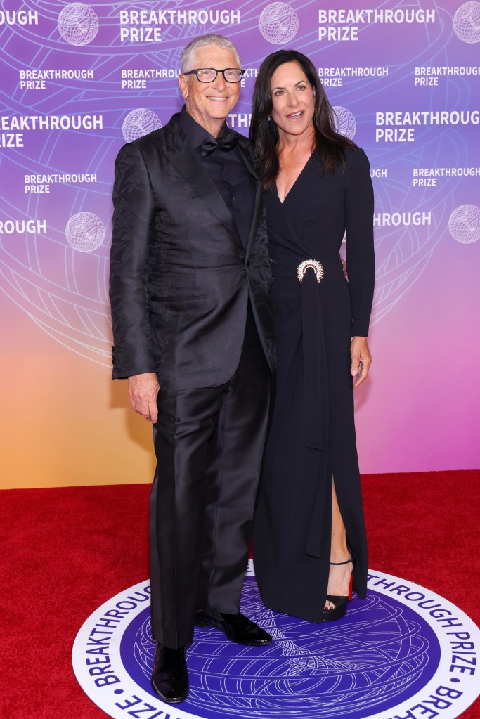 Bill Gates and Paula Hurd attend the Breakthrough Prize Ceremony