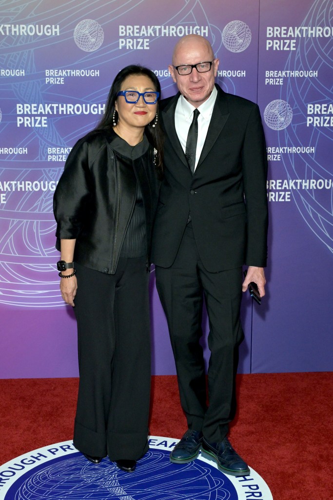 Ping Wang and Robert Thomson attend the Breakthrough Prize Ceremony