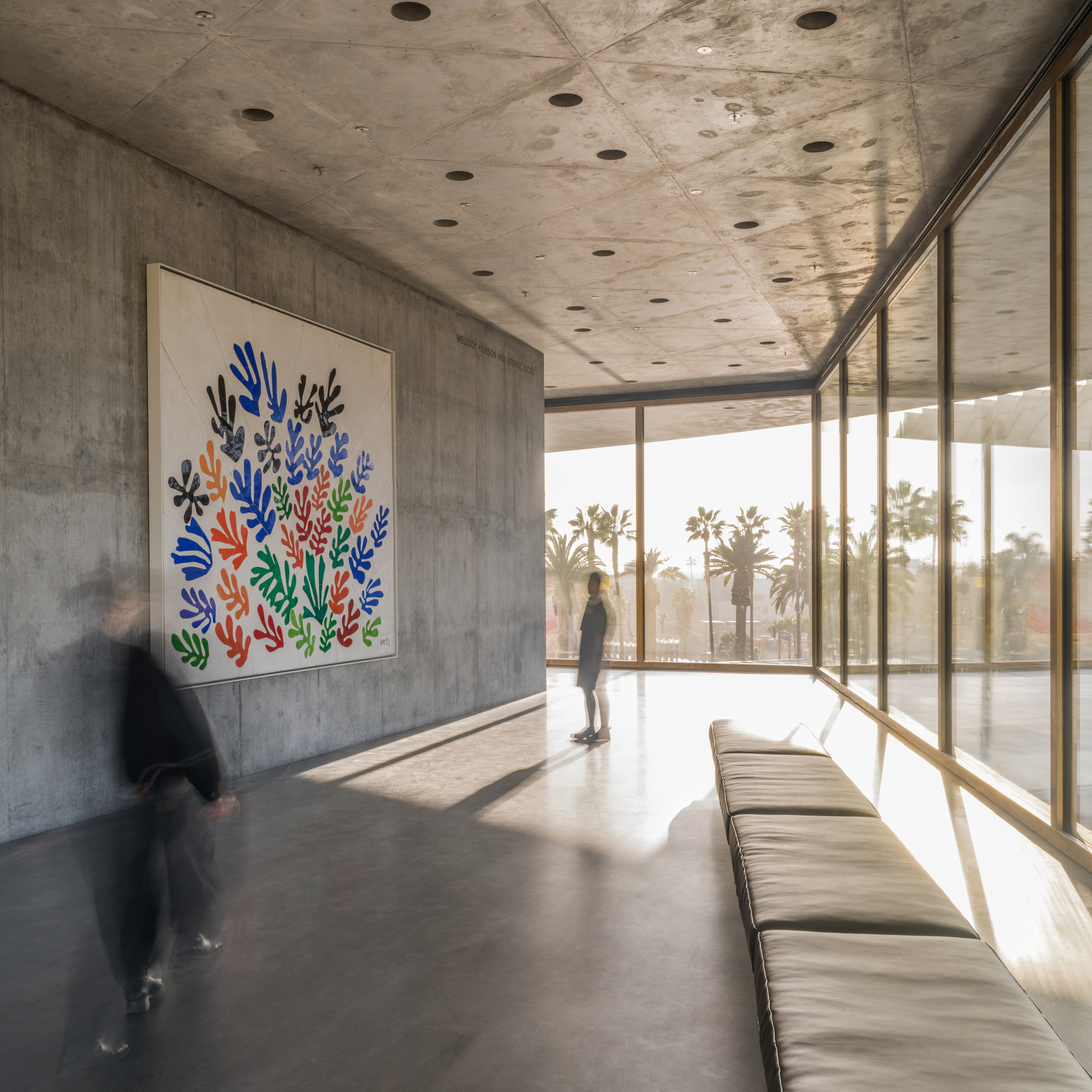 Art installations bring colour to Peter Zumthor's austere LACMA addition