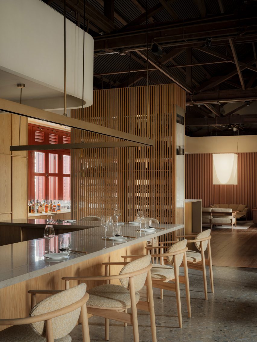 Interior of Loca Niru restaurant