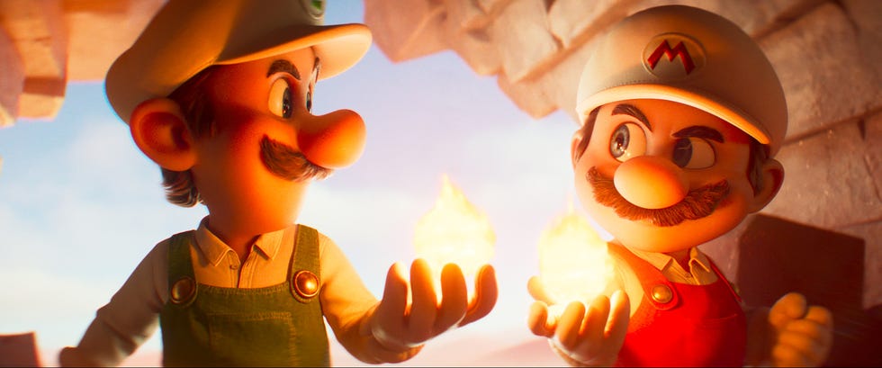luigi and mario, the super mario galaxy movie