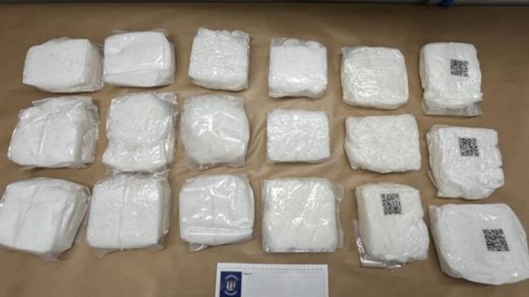 Methamphetamine found in luggage.