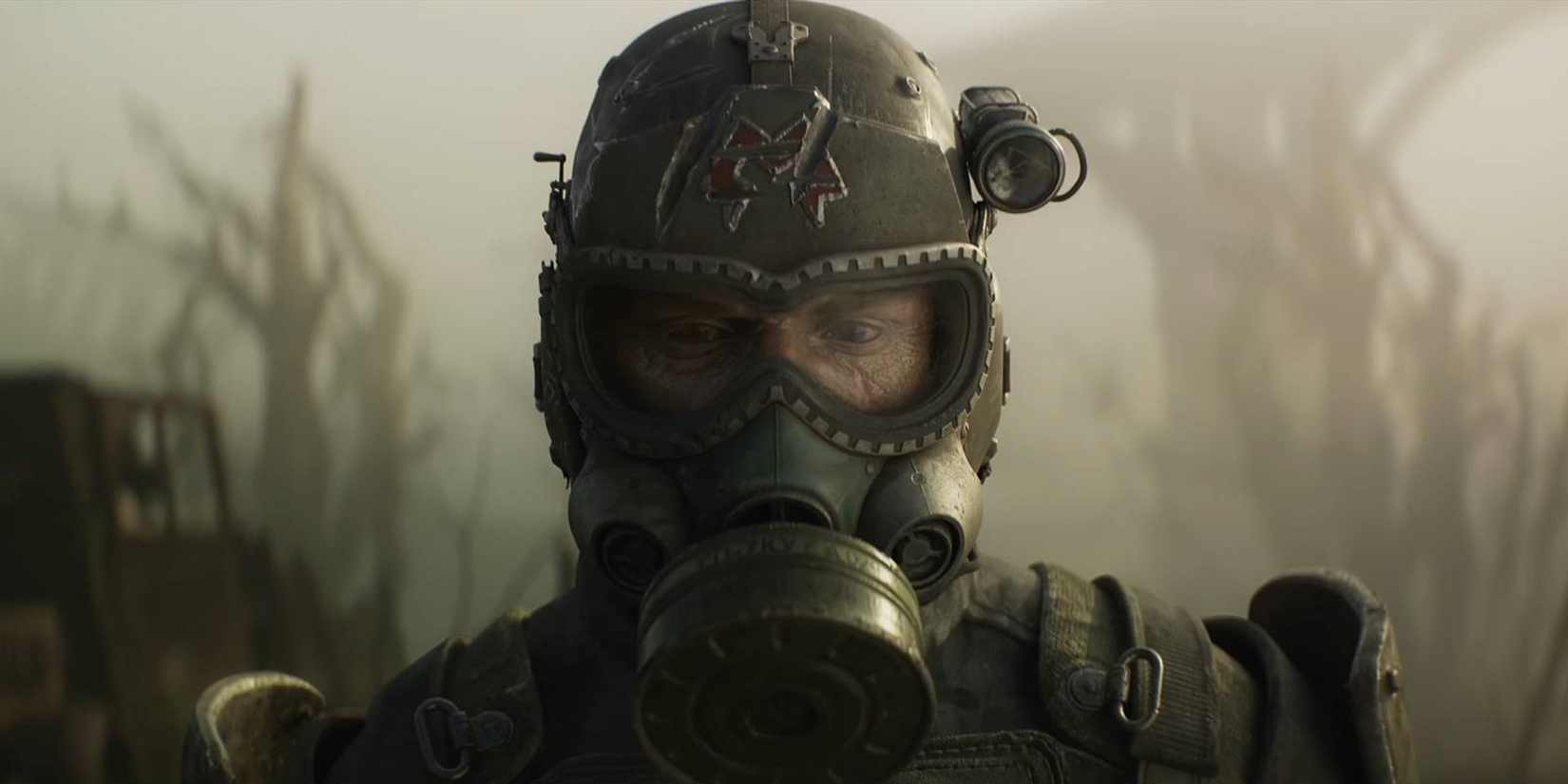 Metro 2039 Protagonist wearing a mask