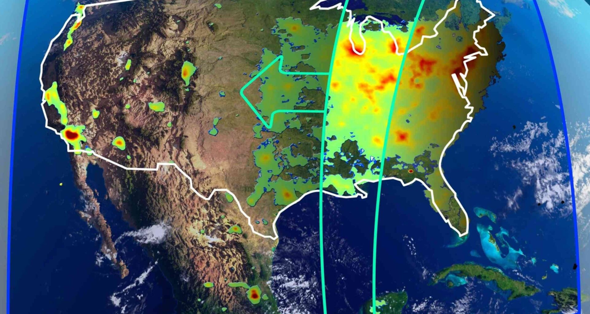 NASA satellite shows exactly where air pollution begins