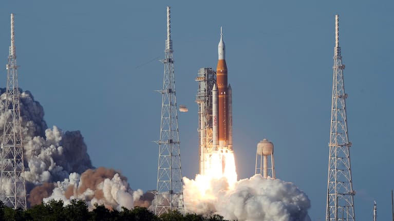 NASA's Artemis II moon rocket lifts off from the Kennedy Space Center's Launch Pad39-B in Cape Canaveral, Florida. 