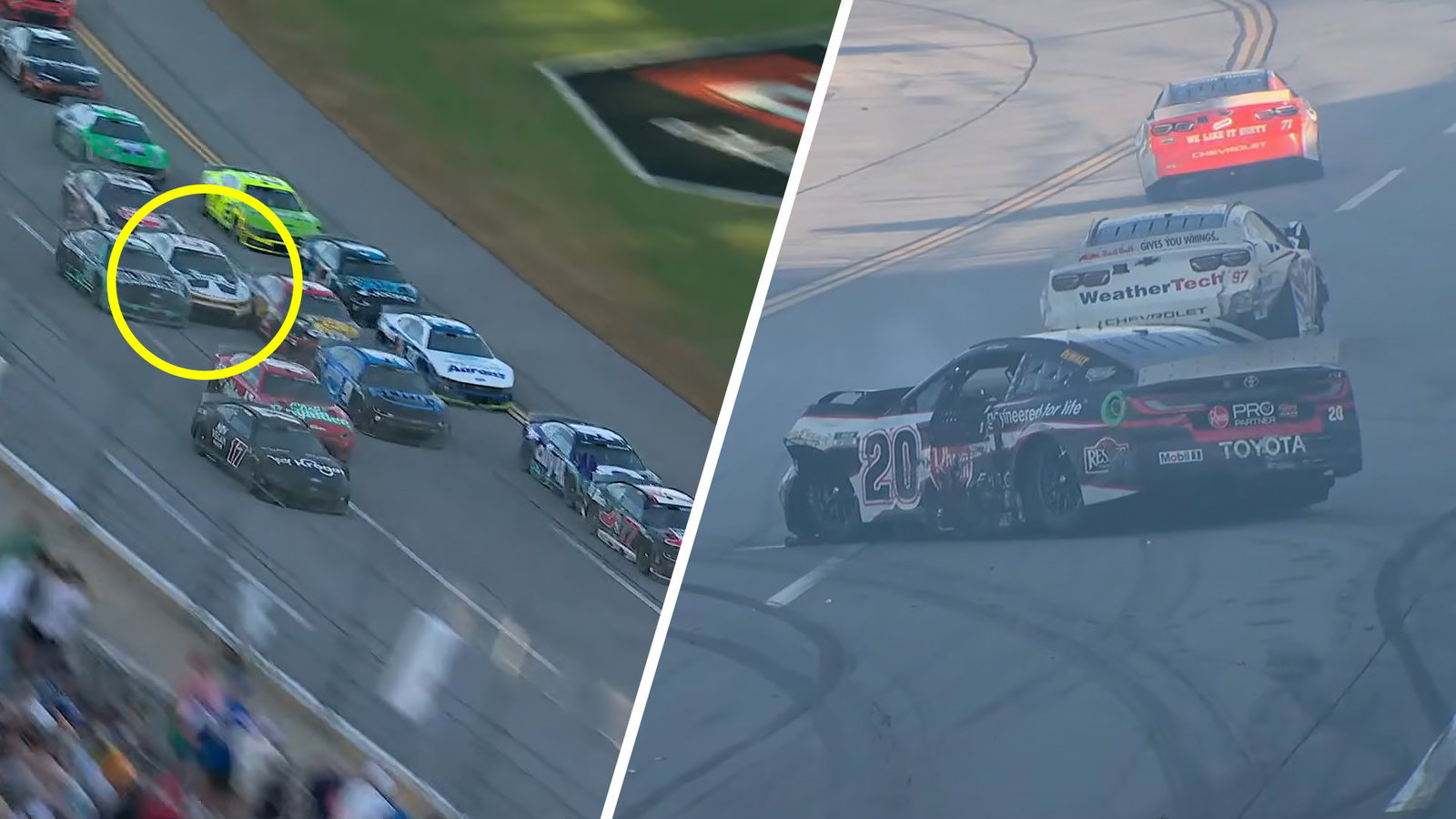 ‘I’m okay’: Last lap Talladega crash thwarts SVG top 10