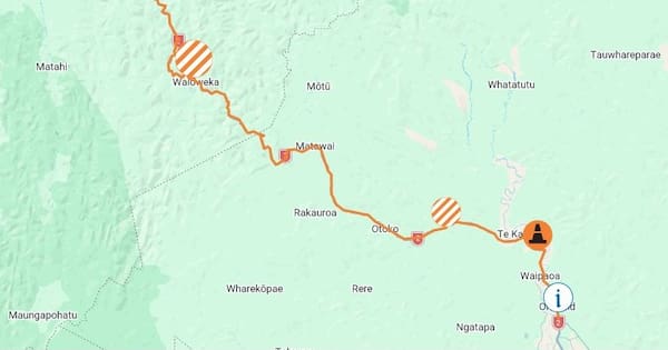 SH2 in BOP reopens after slip, car falls into gap near Rotorua