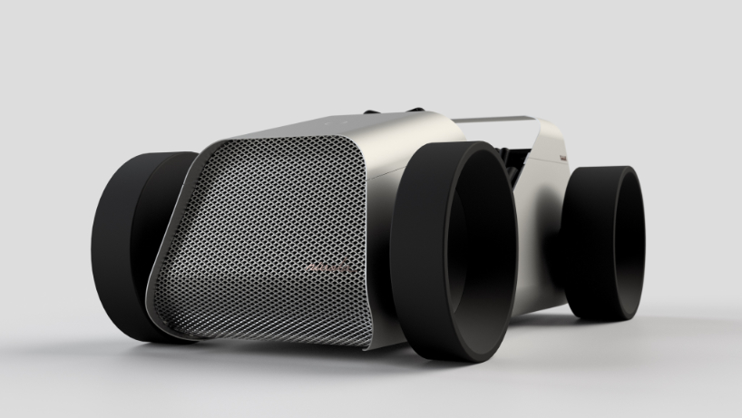 toy car aesthetics inform domestic driving simulator made of curved aluminum and plywood - 2