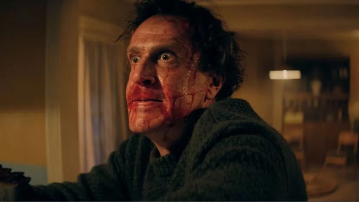 dan covered in blood