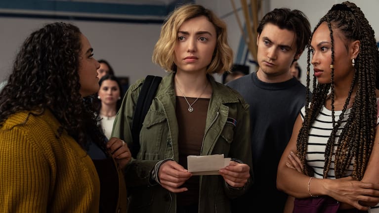 Peyton List stars as Maddie Nears in a still from School Spirits.