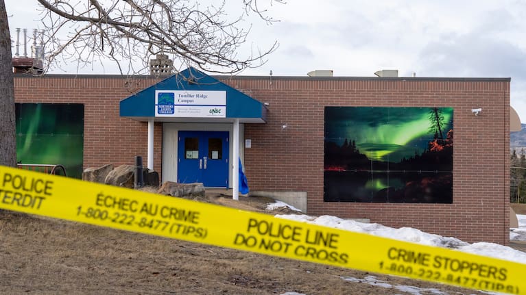 The school in Tumbler Ridge.