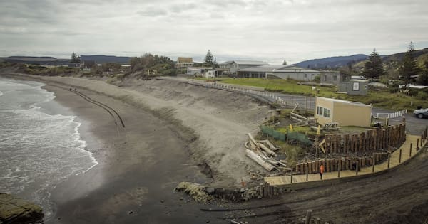 Port Waikato's new erosion sea wall marks victory after years of toil