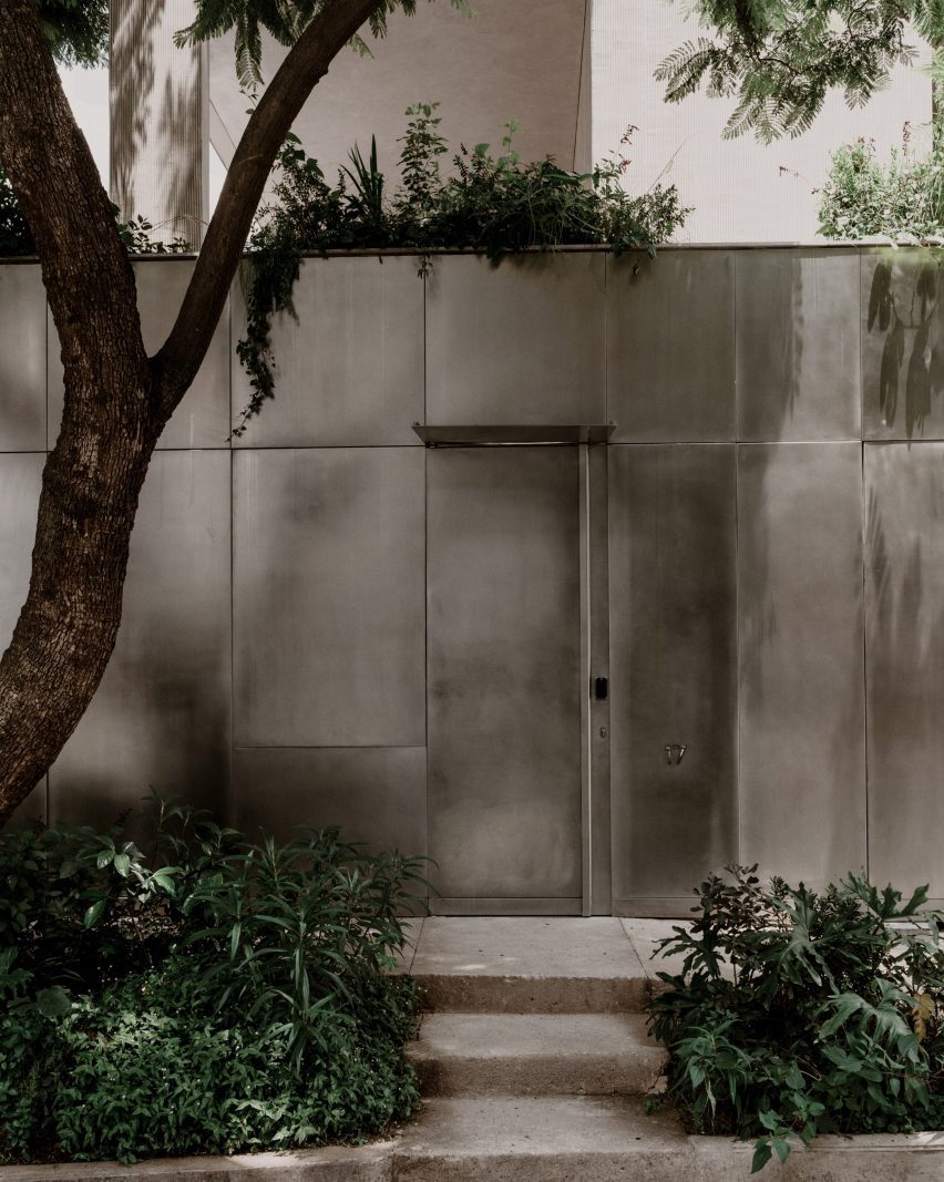 Exterior of Mexico City house