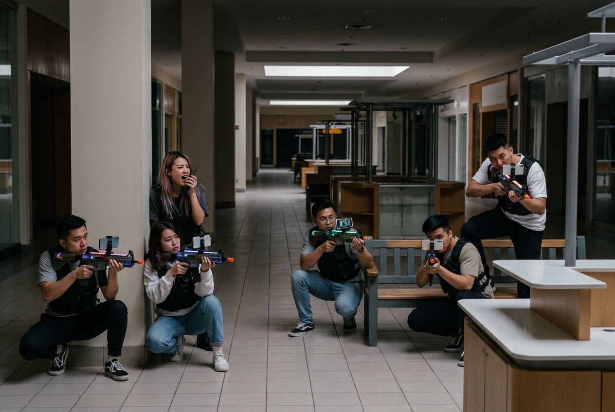 China's Youth Turns Malls into Real-Life AR Battlegrounds