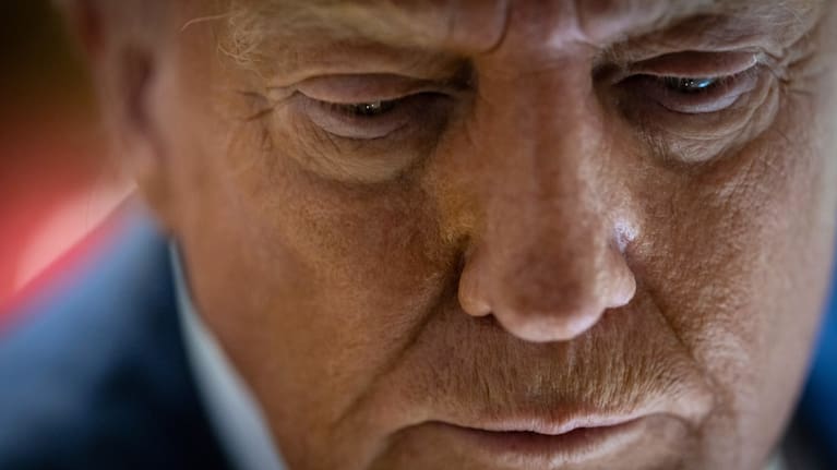 Republican presidential nominee former President Donald Trump speaks during a news conference held at Trump Tower, September, 6, 2024 in New York.