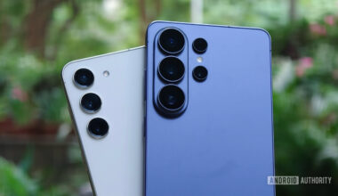 The Galaxy S23 and Galaxy S26 Ultra next to each other.