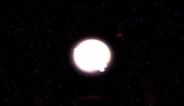 Image of a spherical flame in an experiment onboard the ISS. Credit - Science@NASA / Goddard Space Flight Center