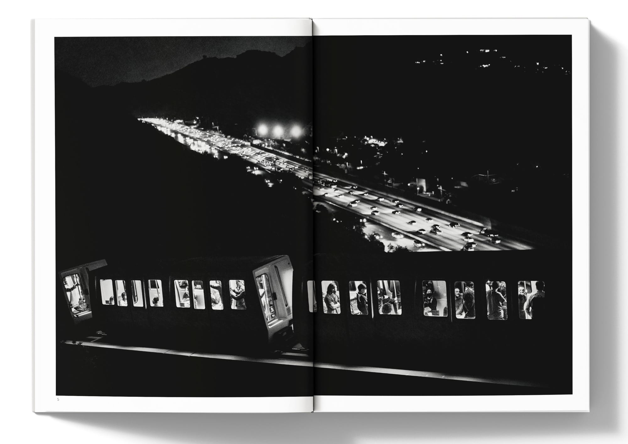 a spread from Daniel Sackheim's book 'The City Unseen'