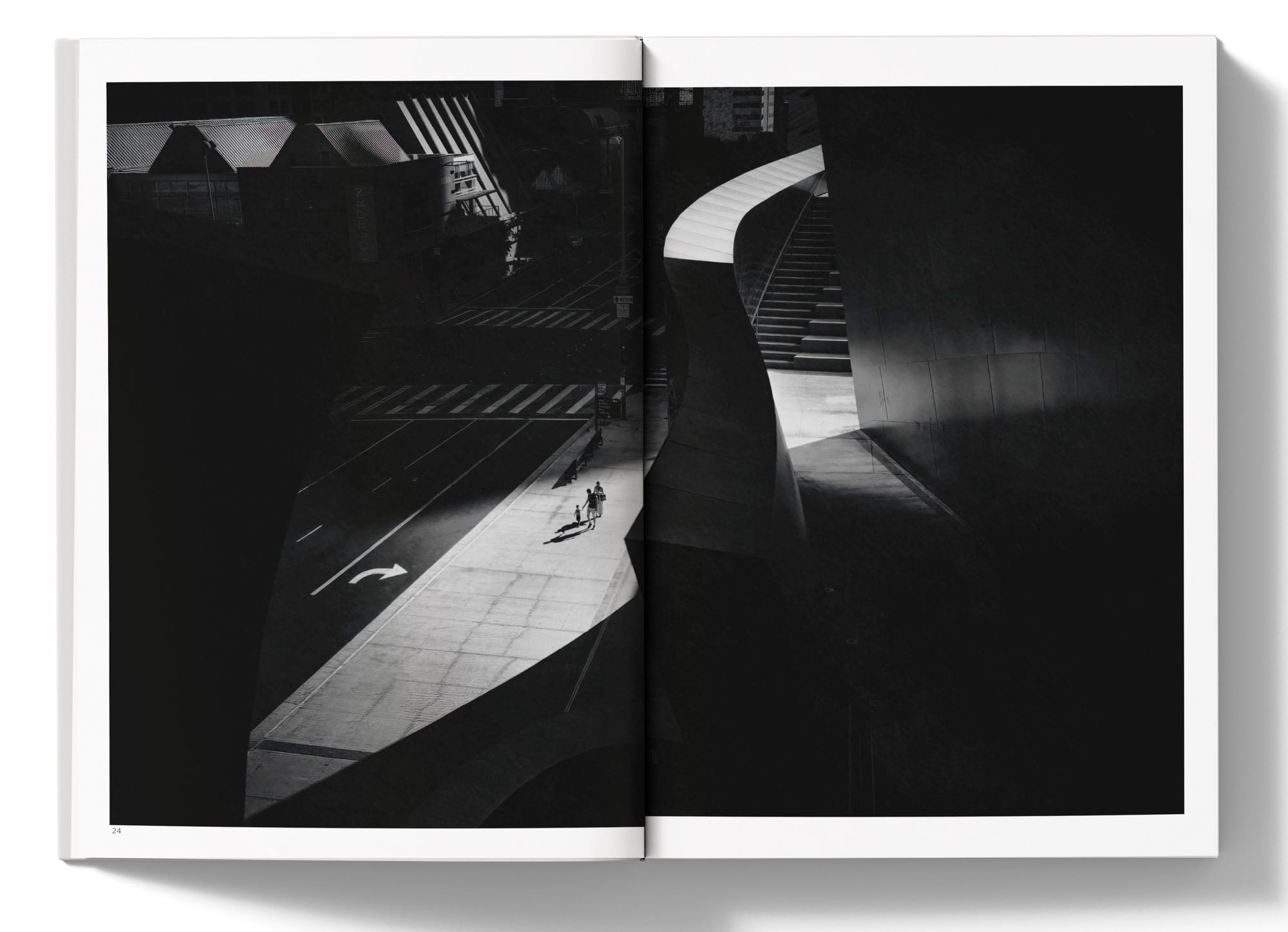a spread from Daniel Sackheim's book 'The City Unseen'