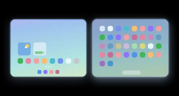 An image highlighting the upcoming Samsung Galaxy Z Fold wide's home screen.