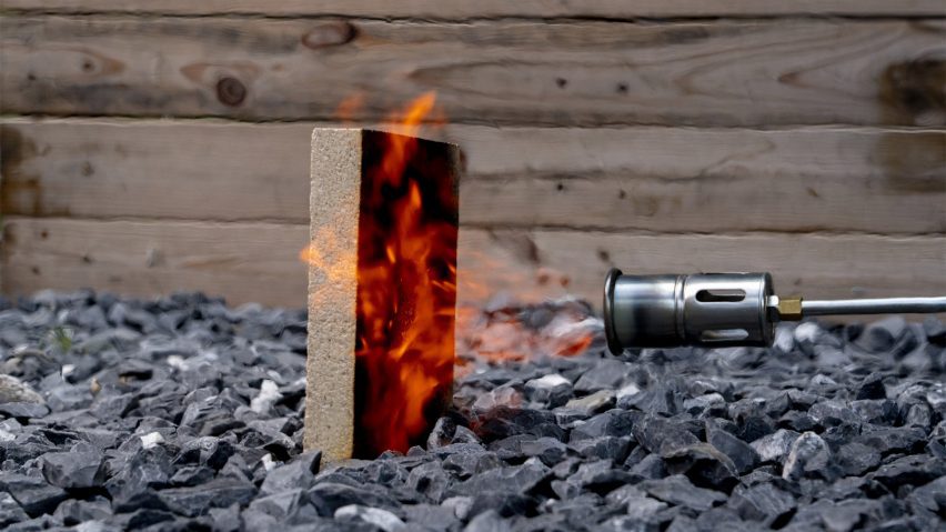 Fireproof sawdust struvite composite material by researchers at ETH Zurich and Empa