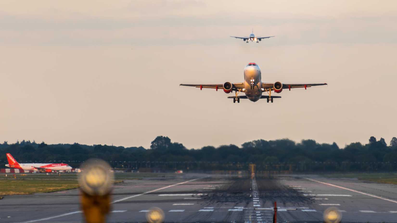 easyJet Plane Departing Gatwick Airport
