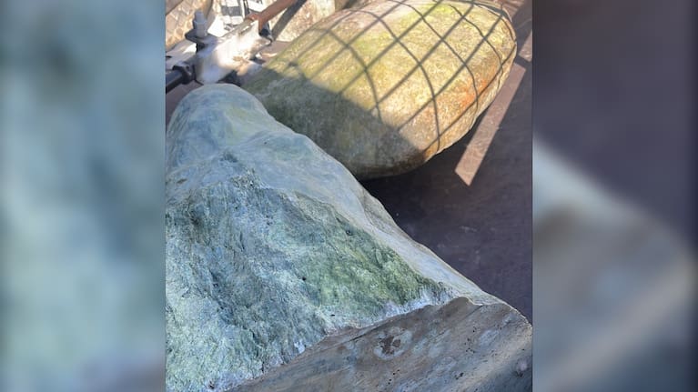 Some of the pounamu recovered by police. 