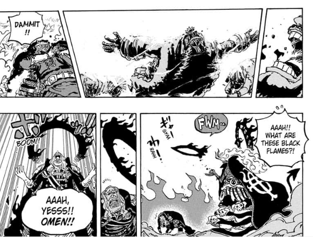 Sonmers receives the omen from Imu in chapter 1180 of One Piece