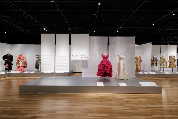 "Conversation Pieces: Stories from the Fashion Archives" continues through Feb. 7, 2027. (Eric Stephenson / Provided by Denver Art Museum)
