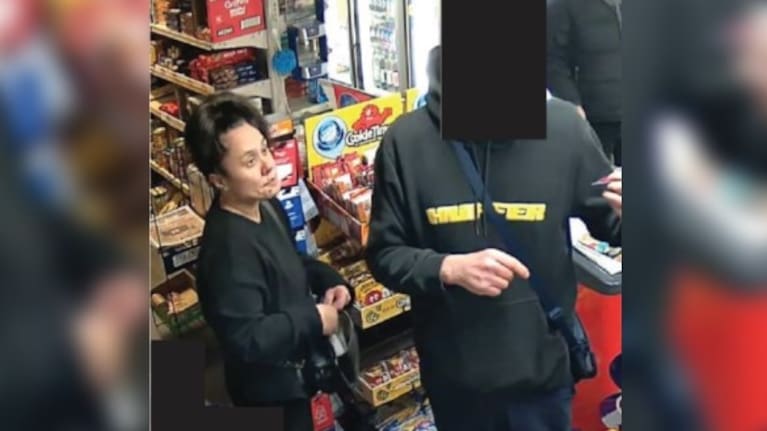 39-year-old Rowena Walker was last captured on CCTV on August 15 last year, on Bassett St in Christchurch alongside an associate (Source: NZ Police) 