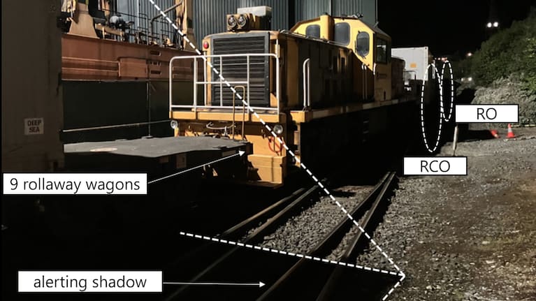 "The quiet, slow moving wagons were only detected at the last minute due to the shadow they cast."