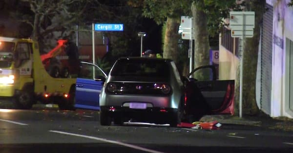 Unmarked police vehicle involved in central Auckland crash