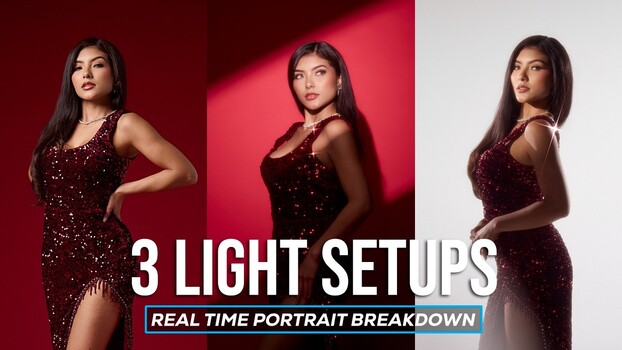 One Strobe, Three Lighting Setups